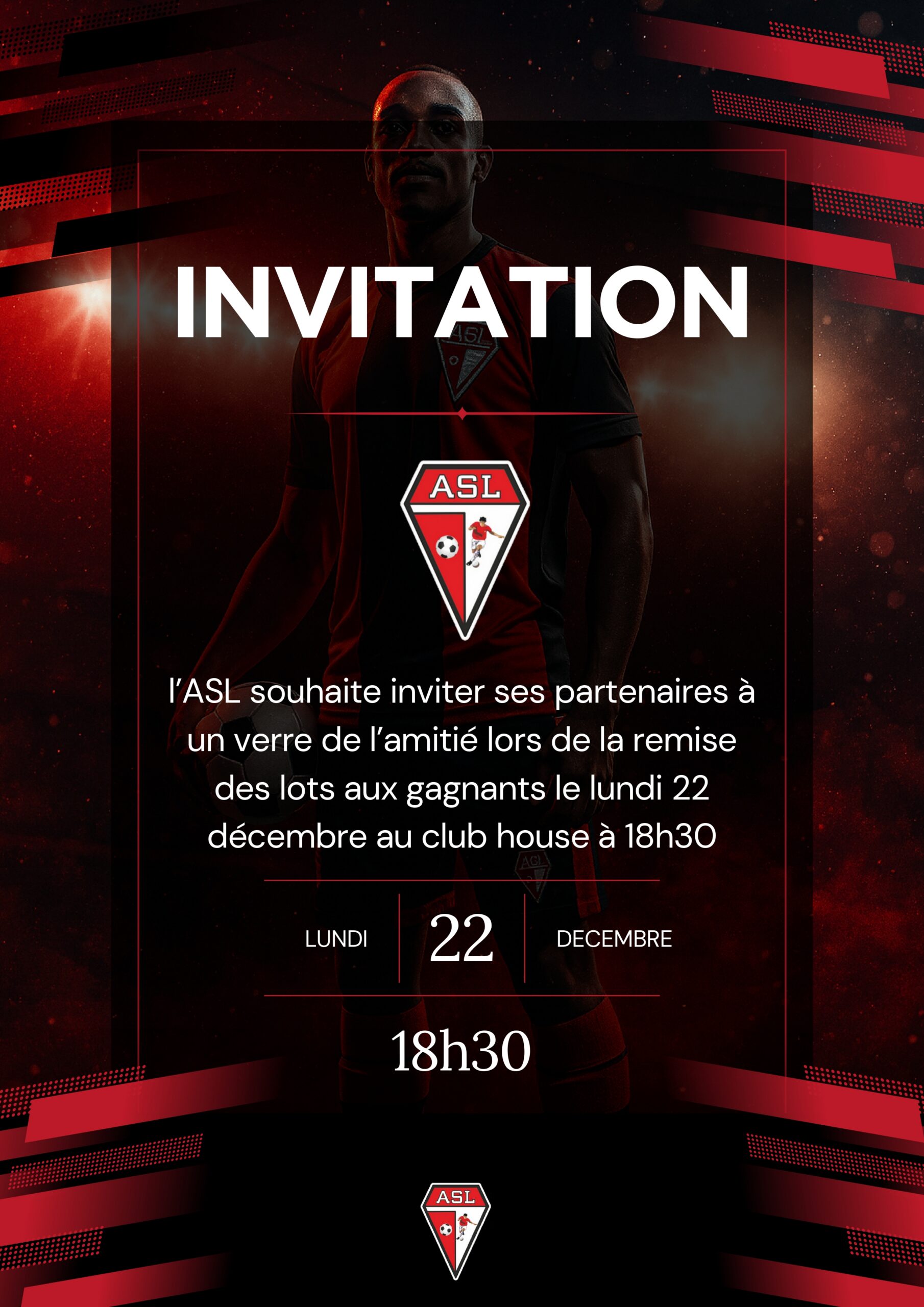 Invitation AS Lanester - 29 Décembre 2025